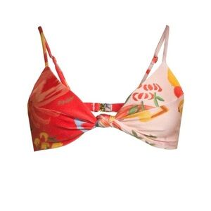 Farm Rio Mixed Fruits Two-Tone Bikini Top XS